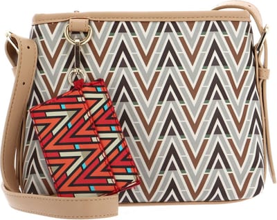 VALENTINO Schoudertas Tonic Crossbag Beige / Multicolor Veelkleurig