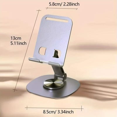 Telefoon Bureau Standaard Verstelbare Hoogte Metalen Telefoon Standaard Tablet Houder Opvouwbaar Stabiel Antislip Mobiele Standaard Voor Studentenhuizen Woonkamers grijs