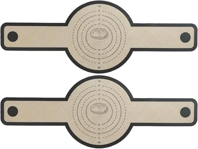 Luchtfriteuse Bakmat Set van 2 - Ronde Siliconen Bakmat voor Perfect Bakken