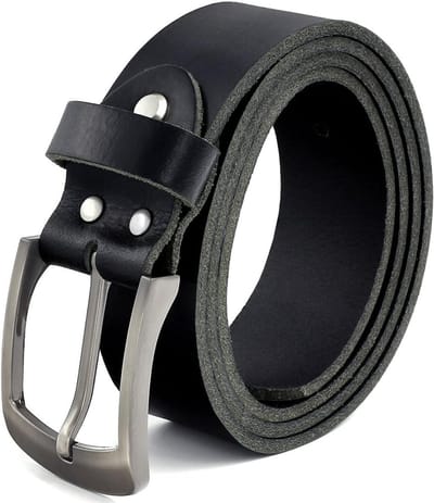 riem heren lederen riem gemaakt van buffelleer voor heren jeans pak echt leer zwart 38mm breed kan worden ingekort type: # 10125