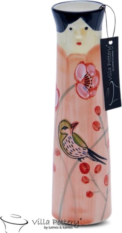 Vaas - Villa Pottery - Decoratie - Porselein - Waterdicht - Woonaccessoires - Puppets - Garden Pleasure 1A