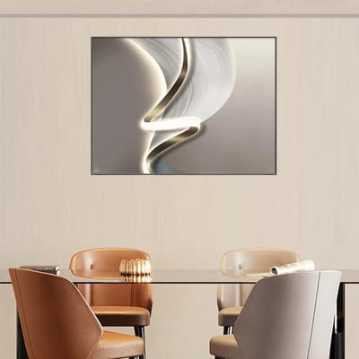 Meterkast Schilderij - Groepenkast Afdekking - Wanddecoratie - Handgemaakt Robuust Frame - 60 x 50 cm - Modern