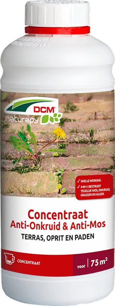 Dcm Naturapy Anti-Onkruid Anti-Mos Terras Concentraat - Algen- Mosbestrijding - 1 l