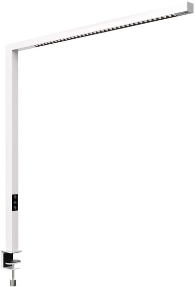 MAUL Tafelarmatuur MAULplinus LED 2700 - 5700 K dimbaar tafelklem 101,5 cm wit