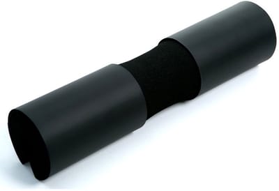 Squatmat - Schuimrubberen schoudersteun voor halter - Haltermat - Nekbeschermer - Fitnessapparatuur - Biedt bescherming en comfort - Rubber - 43x9x3cm - Geschikt voor squats, lunges, gewichtheffen en heupstoten - Zwart