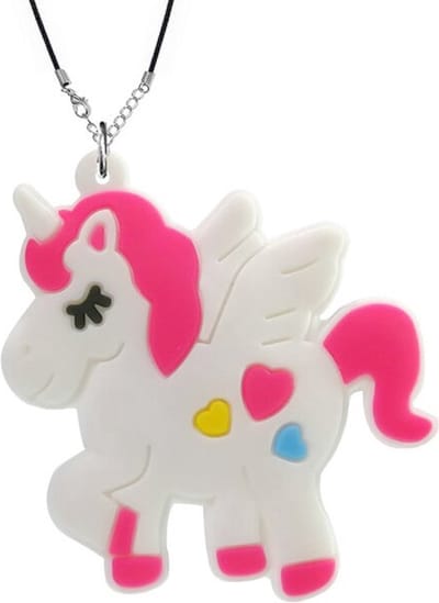 Eenhoorn Ketting Hartjes | Lightfight | Unicorn | Halsketting met Bedel 5 cm