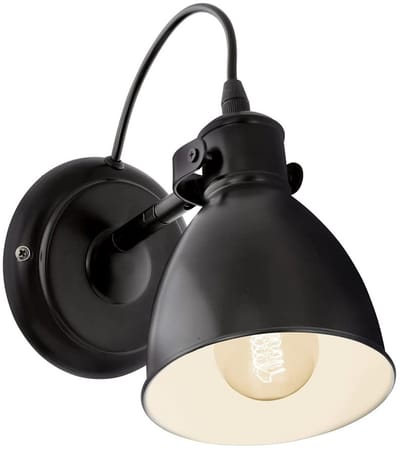 Unyqoos® Stijlvolle Mat Zwarte Wandlamp Met Draaibare Lampenkap Voor Elke Ruimte