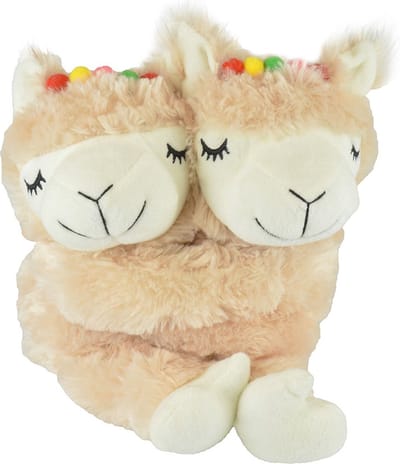 LAMA knuffeldier met warmhoudfunctie - beige - Magnetronknuffel Lama's - Warmteknuffel