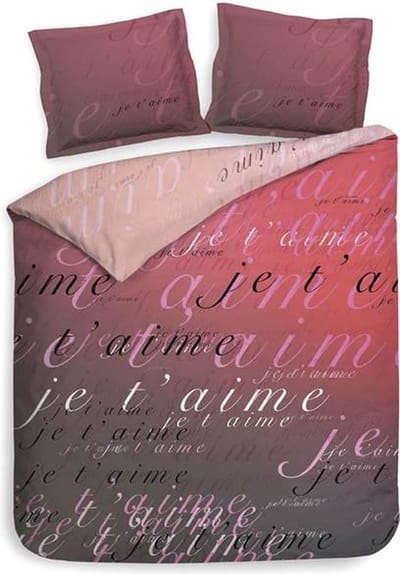 Heckett & Lane Luca - Dekbedovertrek - Eenpersoons - 140x200/220 cm + 1 kussensloop 60x70 cm - Romance Pink
