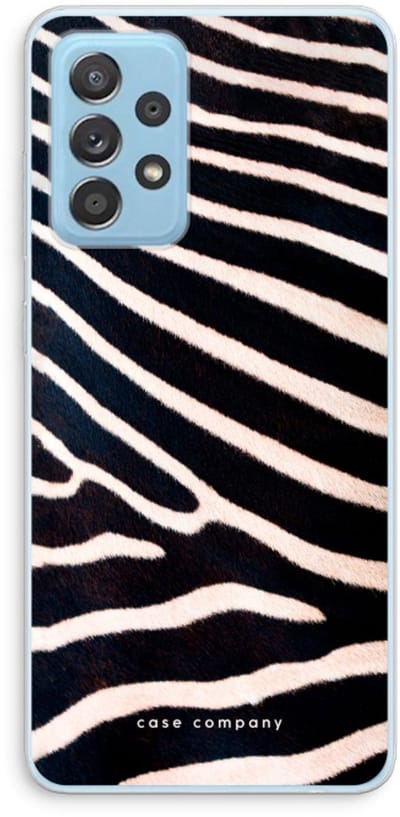 Case Company® - Hoesje geschikt voor Samsung Galaxy A73 hoesje - Zebra - Soft Cover Telefoonhoesje - Bescherming aan alle Kanten en Schermrand