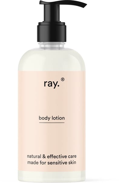 Ray - Body Lotion - 250ml - Dagelijkse Hydratatie - Kalmeert Jeukende Huid - Plakt Niet