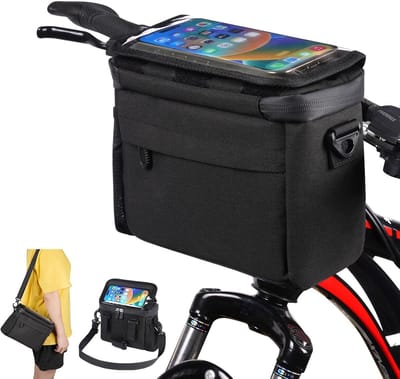 Waterdichte Fietsstuurtas met Telefoonhouder - Frametas voor MTB en Racefiets - Grote Opbergruimte - Bovenbuis Fietstas