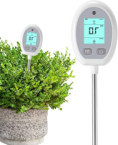 Bodemtester - Meetinstrument - Plantenverzorging - Meerdere metingen - 322 x 76 cm - Zwart