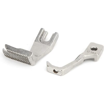 2 Pièces Pied Presseur Passepoil Découpe Pied Presseur pour Machine à Coudre U192 U193 gray