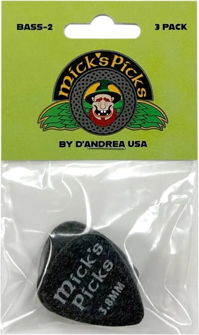 D'Andrea - Mick's Pick - Bass plectrum - 3.80 mm - 3-pack