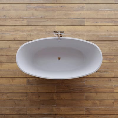 SPALINA - Vrijstaand bad - Neroon 2.0 160 noire, 160 x75 x67 cm, Zwart