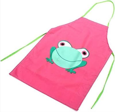 Finnacle - Verfschort - Kinderschort - Schort - Kookschort - Roze - Met kikker - Kliederschort - Kinder-verfschort - Knutselschort - Schilderschort - One size