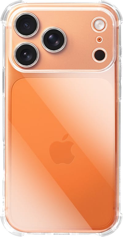 Mayaxess, Hoesje Geschikt voor Apple iPhone 17 Pro van Siliconen met Versterkte Schokbestendige Hoeken, Transparant