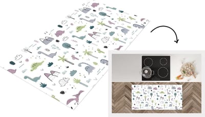 Keukenloper - Loper keuken - Patroon - Dinosaurus - Kinderen - 120x60 cm - Keukenloper vinyl