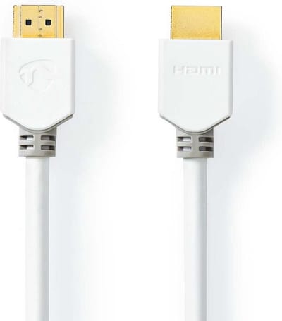 Nedis CVBW34000WT30 High Speed ??hdmi™-kabel Met Ethernet Hdmi™ Connector Hdmi™ Connector 4k@60hz 18 Gbps 3.00 M Rond Pvc Wit Doos