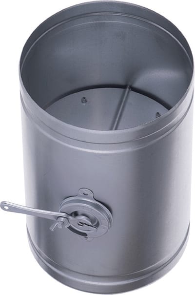 Gegalvaniseerde Smoorklep met hendel Ø150mm 0,5mm.