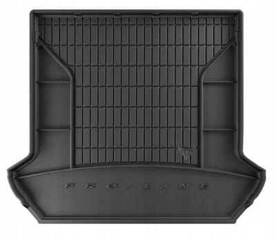 Premium Rubber Kofferbakmat met Organizer Functie – Geschikt voor VOLVO XC90 I 2002-2016 – 3e zitrij ingeklapt – TPE Rubber – Hoge Rand 5 cm – Antislip