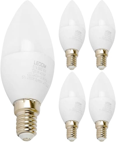 LED line LITE LED Kaarslamp C37 E14 - 8W (vervangt 60W) - 720lm - Ø37mm - 230V - Energiezuinig - 5 stuks