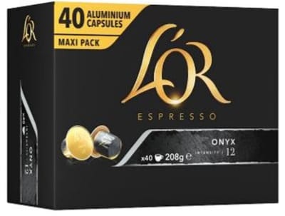 L'OR Espresso Onyx Cups - 40 stuks
