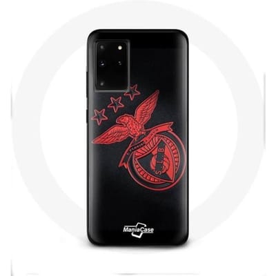Samsung Galaxy S11 Plus hoesje slb benfica zwarte achtergrond