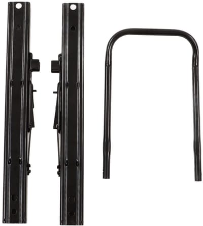 Dailygoods- Zitplaats Schuifset Stalen Dubbele Rails - Verstelbare Zittingrail - Dubbele Vergrendeling - Hoogwaardig Staal - Handvat voor Eenvoudige Aanpassing - Verbeterd Rijcomfort