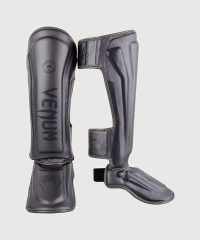 Venum Elite Stand Up Shinguards Scheenbeschermer Grijs - L