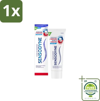 1 x Sensodyne – Tandpasta – Gevoeligheid & Tandvlees – 75 ml - Gevoelige Tanden - Tandvleesbescherming - Tandgevoeligheid - Tandplak - Gaatjes