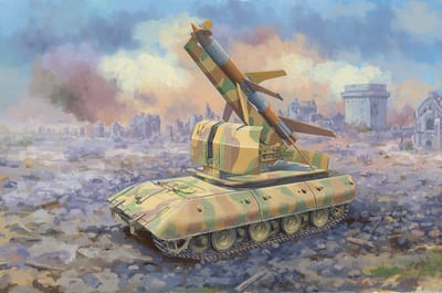 Trumpeter Modelbouwpakket Militaire voertuigen - 09586 E-100 Flakpanzer w/Flakrakete Rheintocher I Plastic - 1:35 - Modelbouw