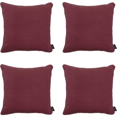 Madison - Sierkussen Bordeaux canvas eco+ - Ca. 50x50 cm - Set van 4