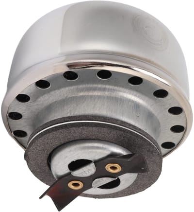 Dailygoods- Olieontluchtingsdop Chroomstaal - Motor Accessoires - Uitstekende Ventilatie - Voorkomt Oliespatten - Past op Kleppendeksels - Innovatief Ontwerp - Motoraccessoire