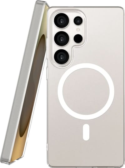Hoesje Geschikt voor Samsung Galaxy S25 Ultra | NEKIT Bare | 1.2MM Thin Case | Ultradun en Ultralicht Design | Verfijnde Bescherming | Compatibel met MagSafe / Qi2 | Transparant