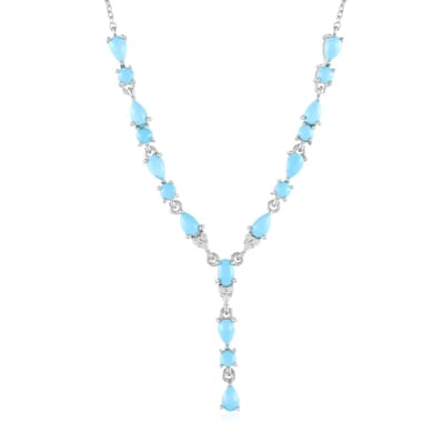 Doornroosje Turquoise Zilveren Ketting