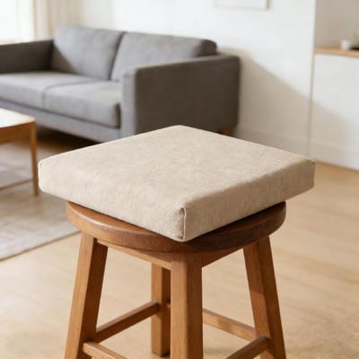 Linnen Bankkussen - Zitkussen - Buiten Meubels - Antislip Onderkant - 130x160cm - Beige