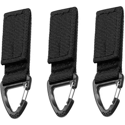 3 stuks Karabijn Tactisch Nylon Band Rugzak Gesp Dubbel Punt Driehoek Gesp Bergbeklimmen Snel Hangend Sleutelhanger