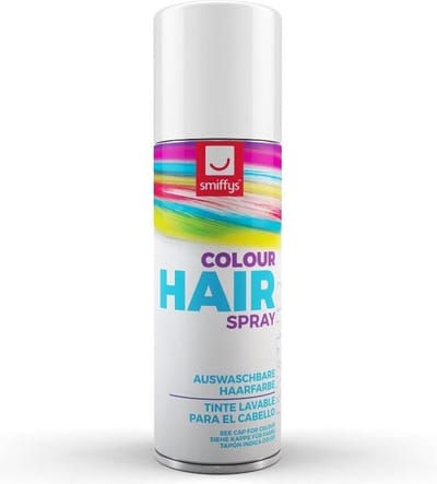 Smiffys - Hair Colour Haarlak - Wit