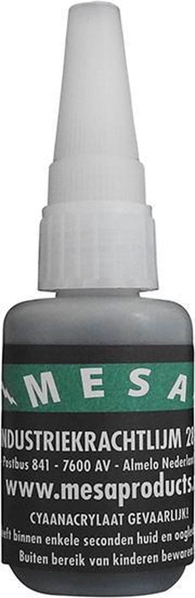Black cyanoacrylaat 28 gram lijm voor o.a. rubber en metalen.