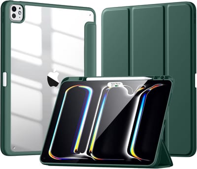 Sounix Tablet hoes Geschikt voor Apple iPad Pro12.9'' (2021/2021/2022） - Hoesje -Donkergroen