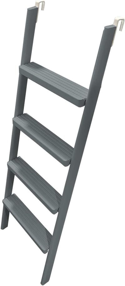 Stapelbed ladder - Binnenladder camper - Veilig Bed Bereiken - Verstelbare Haken - 4-7 Treden - Zwart