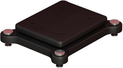 Luidspreker Isolatie Stands - Subwoofer Voeten Platform - Verbeter Geluidskwaliteit - Dubbele Vloeren Stabilizer - 30 x 35 cm - Zwart