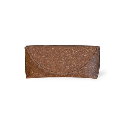 Brillenkoker - Brillendoos - Brillenhoes - Brillenetui - Gerecycled Leer - Bruin - JOHAN | MADE out of