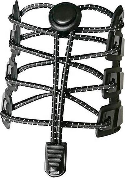 Finnacle - Maak kennis met de ultieme veters voor elke schoen: Veters - Elastische veters - Lock veters - Universeel - 1 paar Zwart - Elastische Schoenveters - Veters met Lock