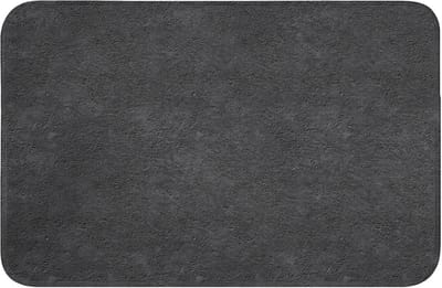 WC mat 60x40 cm - Antislip - Donkergrijs - Asfaltstructuur - Ruw - Toiletmat - Vloermat - Douchemat - Toilet tapijt - Toiletmatten