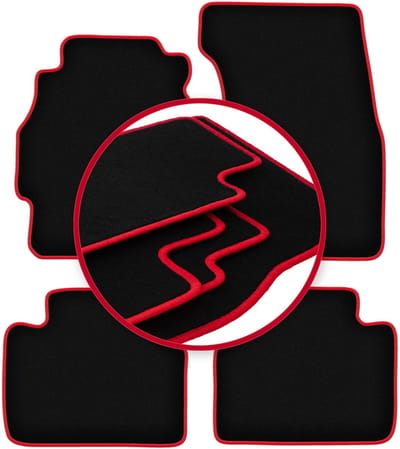 CARLUX-RED automatten voor: Honda Civic VI hatchback 3-deurs (1995-2001)