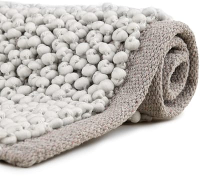 Heckettlane Badmat Nodo - Badkamermat - Bidetmat - Antislip tapijt - 60x60 cm - Grijs