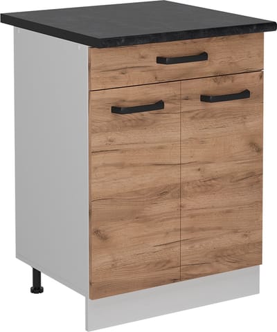 Vicco R-Line Keukenonderkast – 60 cm WB Antraciet Krachtige eik goud